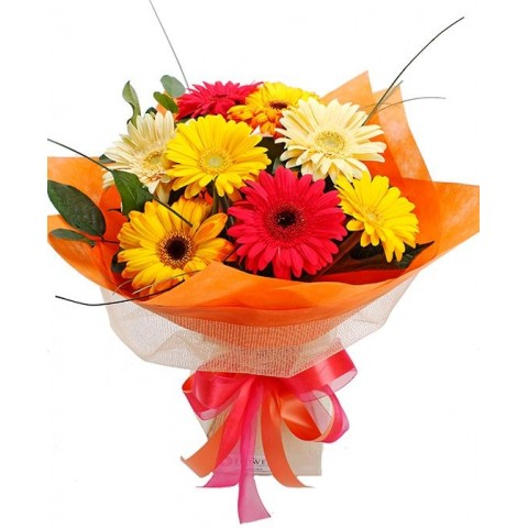 Bright Gerbera Bouquet